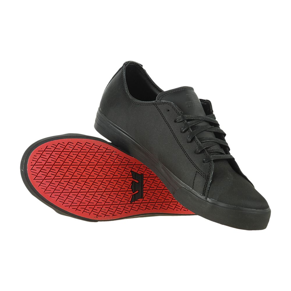 Baskets Basses Supra Thunder Low Noir Red Carpet Tuf Homme | UAB-12093186